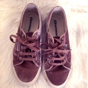 Superga Cotu Velvet Sneakers Size  7.5